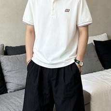 古驰(GUCCI)满印双G撞色领短袖Polo衫尺码M-3XL|▫配色分为藏青、纯白两款,藏青成熟稳重适配 古驰(GUCCI)满印双G撞色领短袖Polo衫尺码M-3XL|▫配色分为藏青、纯白两款,藏青成熟稳重适配