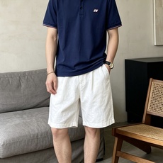 古驰(GUCCI)满印双G撞色领短袖Polo衫尺码M-3XL|▫配色分为藏青、纯白两款,藏青成熟稳重适配 古驰(GUCCI)满印双G撞色领短袖Polo衫尺码M-3XL|▫配色分为藏青、纯白两款,藏青成熟稳重适配