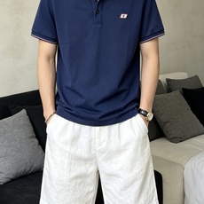 古驰(GUCCI)满印双G撞色领短袖Polo衫尺码M-3XL|▫配色分为藏青、纯白两款,藏青成熟稳重适配 古驰(GUCCI)满印双G撞色领短袖Polo衫尺码M-3XL|▫配色分为藏青、纯白两款,藏青成熟稳重适配