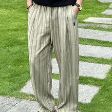 拉夫劳伦(RAlpH LAUREN)竖条纹抽绳阔腿休闲裤尺码S-XL|▫配色分为麻灰竖条纹、纯黑暗条纹两 拉夫劳伦(RAlpH LAUREN)竖条纹抽绳阔腿休闲裤尺码S-XL|▫配色分为麻灰竖条纹、纯黑暗条纹两