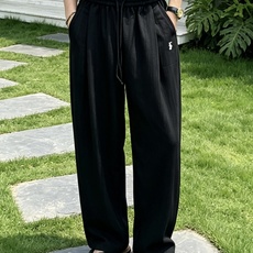 拉夫劳伦(RAlpH LAUREN)竖条纹抽绳阔腿休闲裤尺码S-XL|▫配色分为麻灰竖条纹、纯黑暗条纹两 拉夫劳伦(RAlpH LAUREN)竖条纹抽绳阔腿休闲裤尺码S-XL|▫配色分为麻灰竖条纹、纯黑暗条纹两