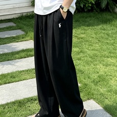 拉夫劳伦(RAlpH LAUREN)竖条纹抽绳阔腿休闲裤尺码S-XL|▫配色分为麻灰竖条纹、纯黑暗条纹两 拉夫劳伦(RAlpH LAUREN)竖条纹抽绳阔腿休闲裤尺码S-XL|▫配色分为麻灰竖条纹、纯黑暗条纹两