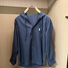 拉夫劳伦(RAlpH LAUREN)小马刺绣连帽亚麻长袖衬衫尺码M-3XL|▫配色分为纯净白、藏青两款, 拉夫劳伦(RAlpH LAUREN)小马刺绣连帽亚麻长袖衬衫尺码M-3XL|▫配色分为纯净白、藏青两款,