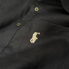 拉夫劳伦(RAlpH LAUREN)小马刺绣翻领亚麻长袖衬衫尺码M-3XL|▫配色分为米白、藏青两款,米 拉夫劳伦(RAlpH LAUREN)小马刺绣翻领亚麻长袖衬衫尺码M-3XL|▫配色分为米白、藏青两款,米