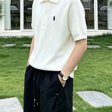 拉夫劳伦(RAlpH LAUREN)小马刺绣蜂窝针织短袖Polo衫尺码M-3XL|▫配色分米白、藏青两款 拉夫劳伦(RAlpH LAUREN)小马刺绣蜂窝针织短袖Polo衫尺码M-3XL|▫配色分米白、藏青两款