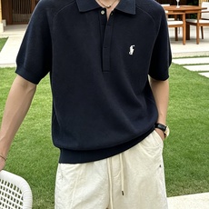 拉夫劳伦(RAlpH LAUREN)小马刺绣蜂窝针织短袖Polo衫尺码M-3XL|▫配色分米白、藏青两款 拉夫劳伦(RAlpH LAUREN)小马刺绣蜂窝针织短袖Polo衫尺码M-3XL|▫配色分米白、藏青两款