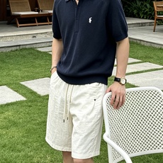拉夫劳伦(RAlpH LAUREN)小马刺绣蜂窝针织短袖Polo衫尺码M-3XL|▫配色分米白、藏青两款 拉夫劳伦(RAlpH LAUREN)小马刺绣蜂窝针织短袖Polo衫尺码M-3XL|▫配色分米白、藏青两款