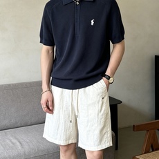 拉夫劳伦(RAlpH LAUREN)小马刺绣蜂窝针织短袖Polo衫尺码M-3XL|▫配色分米白、藏青两款 拉夫劳伦(RAlpH LAUREN)小马刺绣蜂窝针织短袖Polo衫尺码M-3XL|▫配色分米白、藏青两款