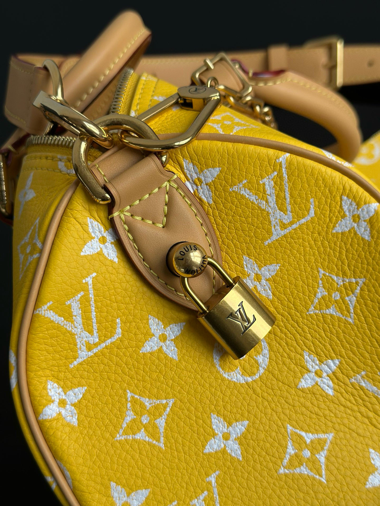 Louis Vuitton Speedy Bandoulière 25 Yellow Monogram Leather Satchel 9 i1753345811578 4425 0 9