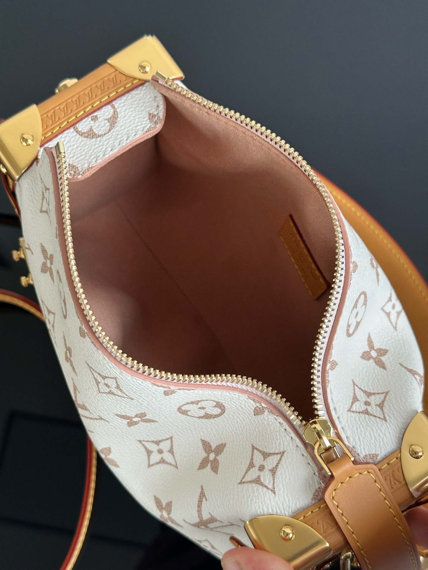 Louis Vuitton Side Trunk MM Dune Monogram Handbag, Luxury Designer Bag 12 i1754309627590 8066 0 12