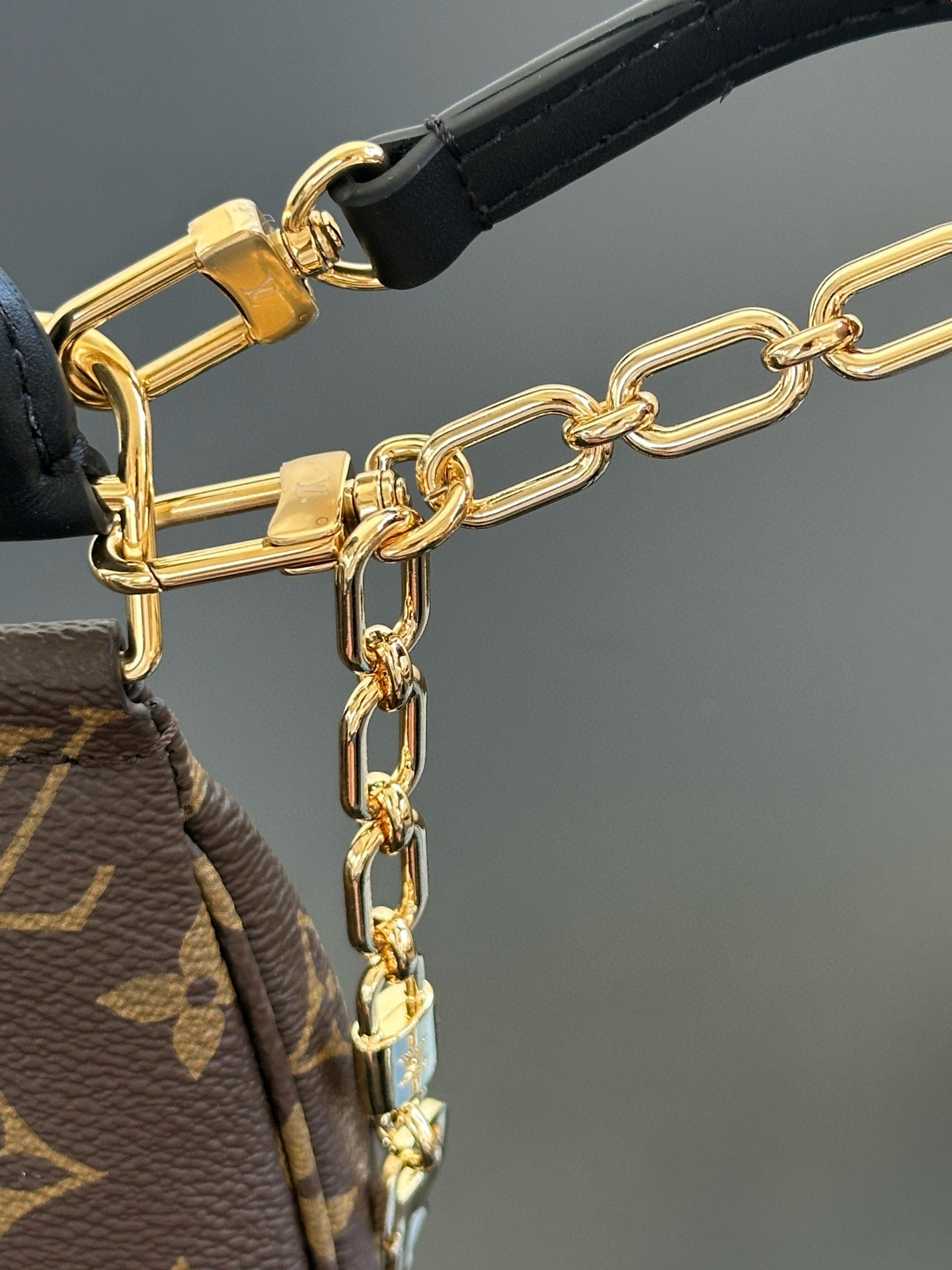 Louis Vuitton Catchy Small Handbag Monogram Canvas with Leather Trim 11 i1755882031222 2446 0 9