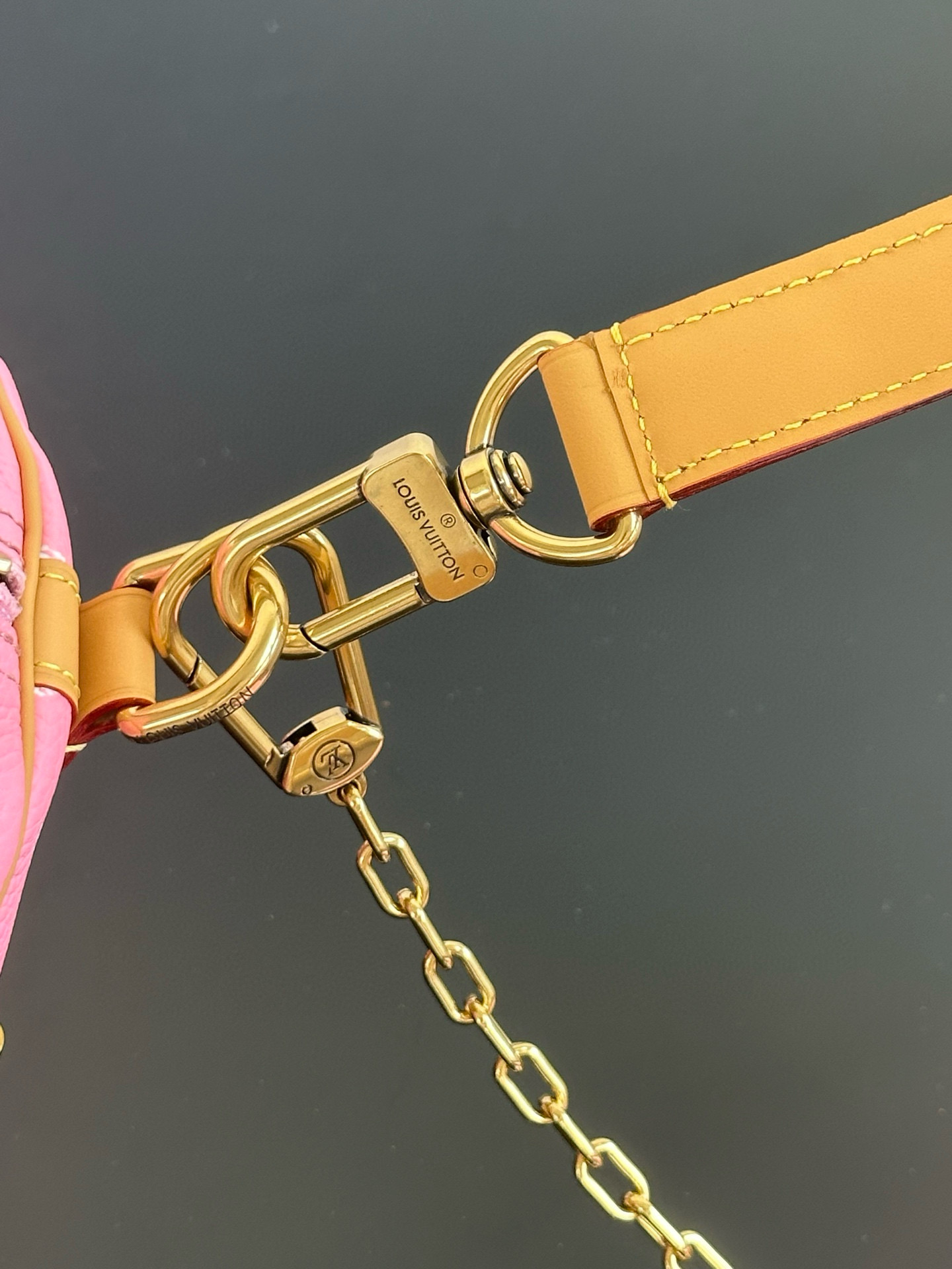 Louis Vuitton Speedy P9 Bandoulière 30 Pink Monogram Leather Handbag 14 i1757762857302 6520 0 13