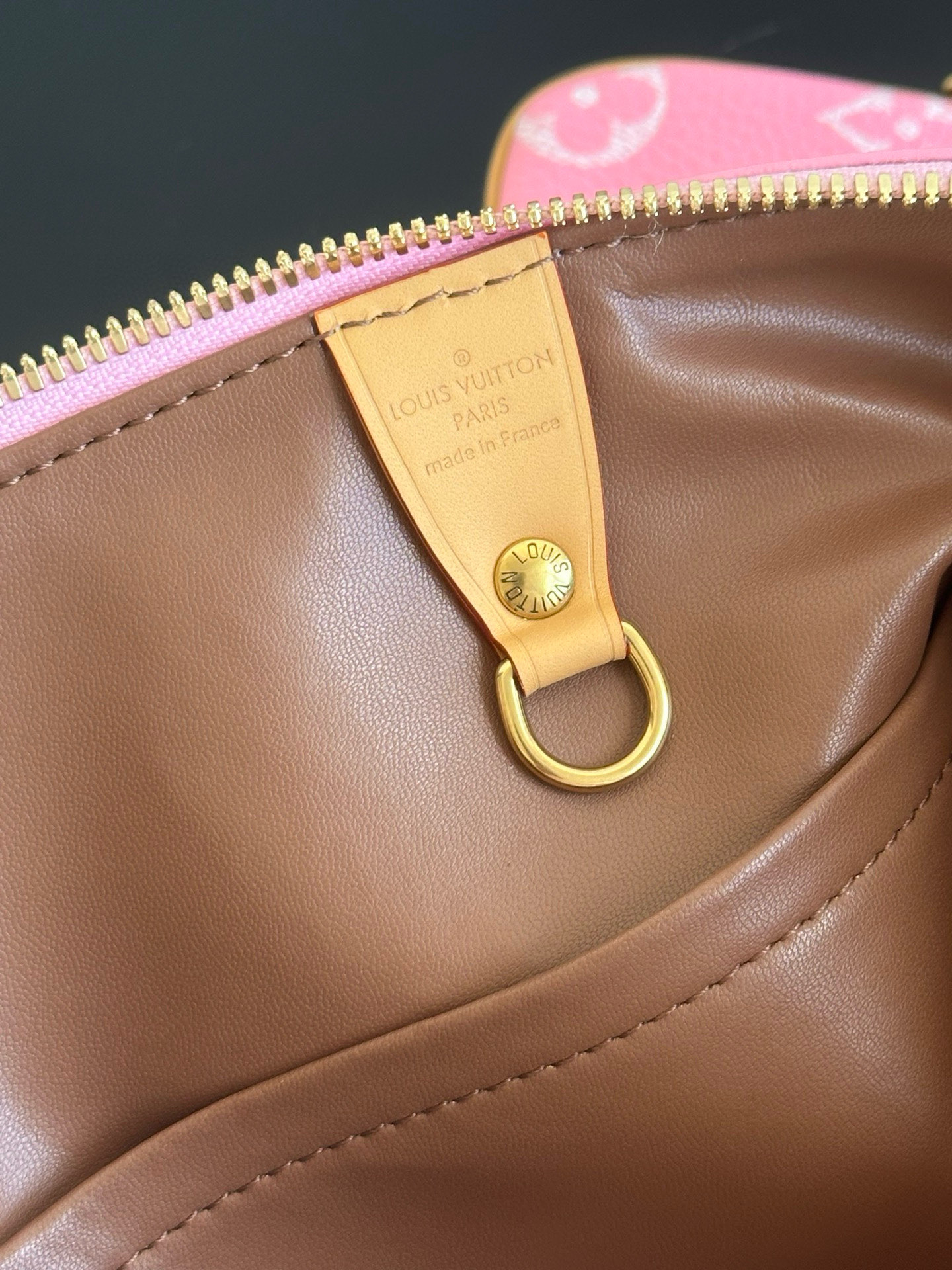 Louis Vuitton Speedy P9 Bandoulière 30 Pink Monogram Leather Handbag 17 i1757763164864 4760 0 12