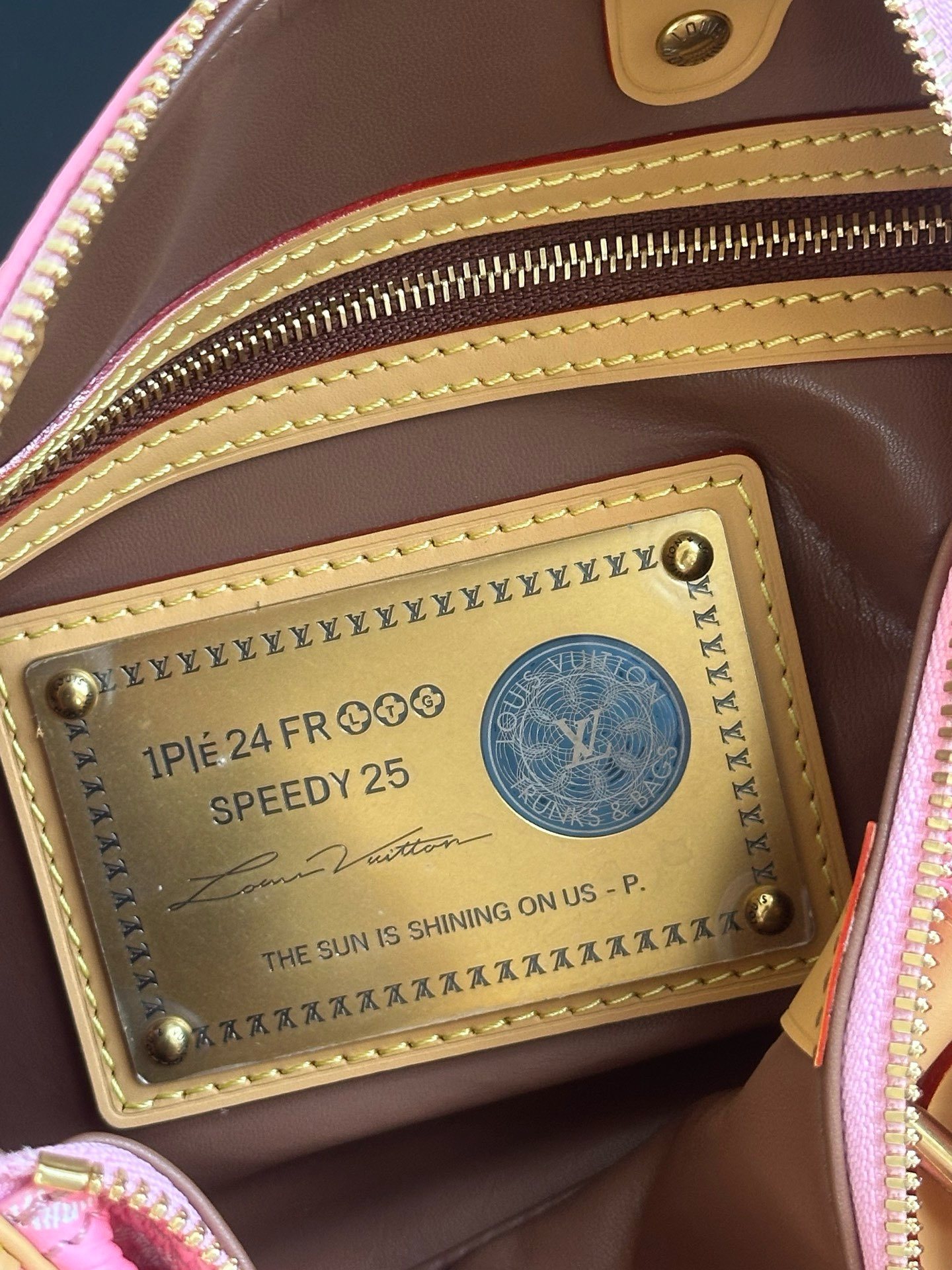 Louis Vuitton Speedy P9 Bandoulière 25 Pink Monogram Leather Satchel Bag 17 i1757763342687 9833 0 14