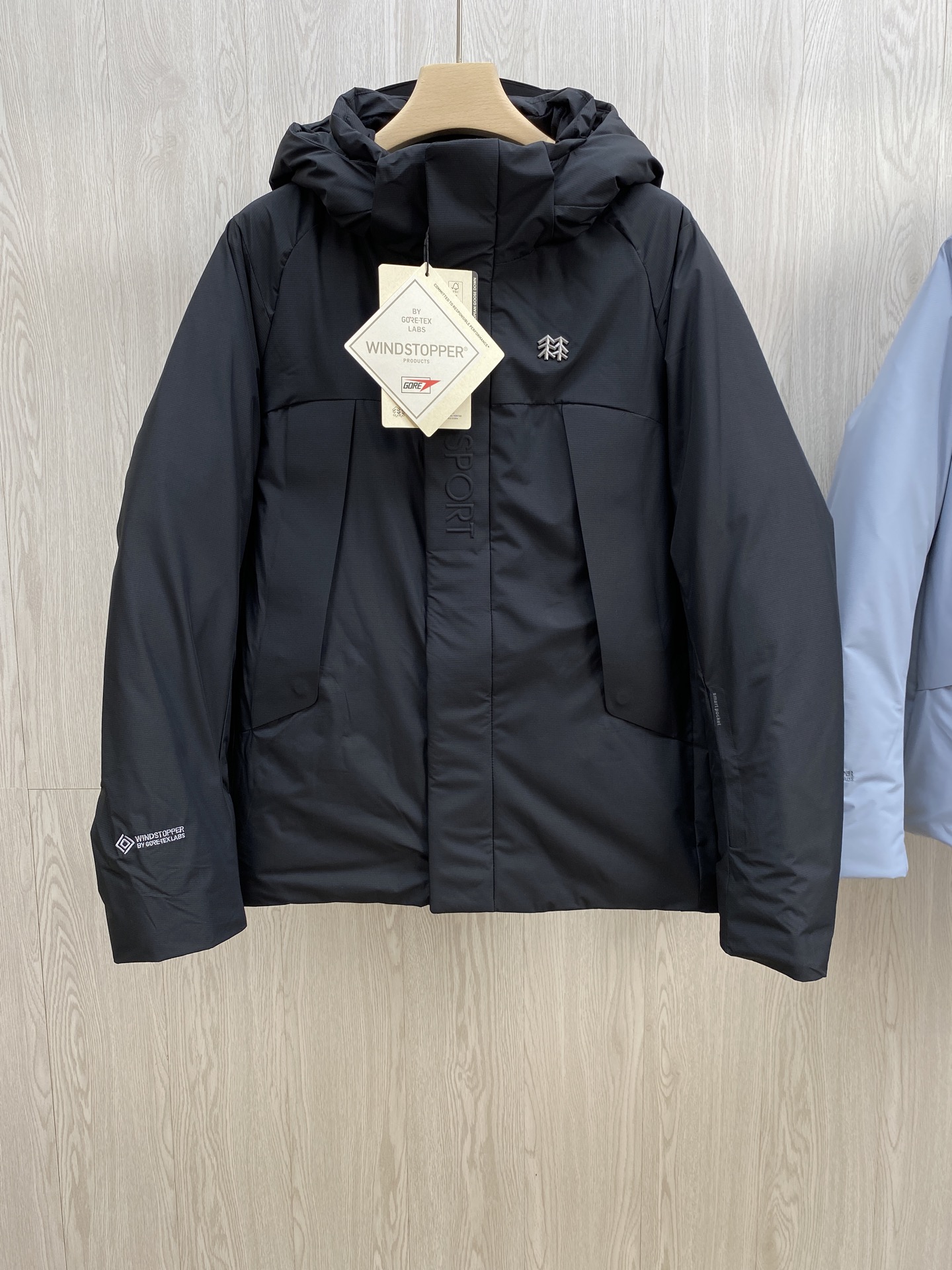 NO:638304,.Best-selling clone hat detachable down jacket KOLON SPORT GTX 3L comfortable windproof waterproof breathable down jacket magnetic buttons men's color black light blue size M- XXXL, men's clothing, down jacket, hats, alexander wang19860909.大爆款 克隆帽子可拆卸羽绒服 可隆KOLON SPORT GTX 3L 舒适防风防水透气羽绒服 磁吸纽扣 男款 颜色黑色 浅蓝色 码数M- XXXL,男装,down jacket,hats,alexander wang,Women's clothing