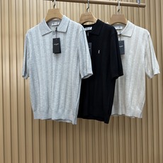 YSL 竖条提花羊毛羊绒Polo短袖T恤 高级老钱氛围感|把慵懒贵气穿在身上,法式轻奢Polo短袖。 甄选50%羊绒+5 YSL 竖条提花羊毛羊绒Polo短袖T恤 高级老钱氛围感|把慵懒贵气穿在身上,法式轻奢Polo短袖。 甄选50%羊绒+5