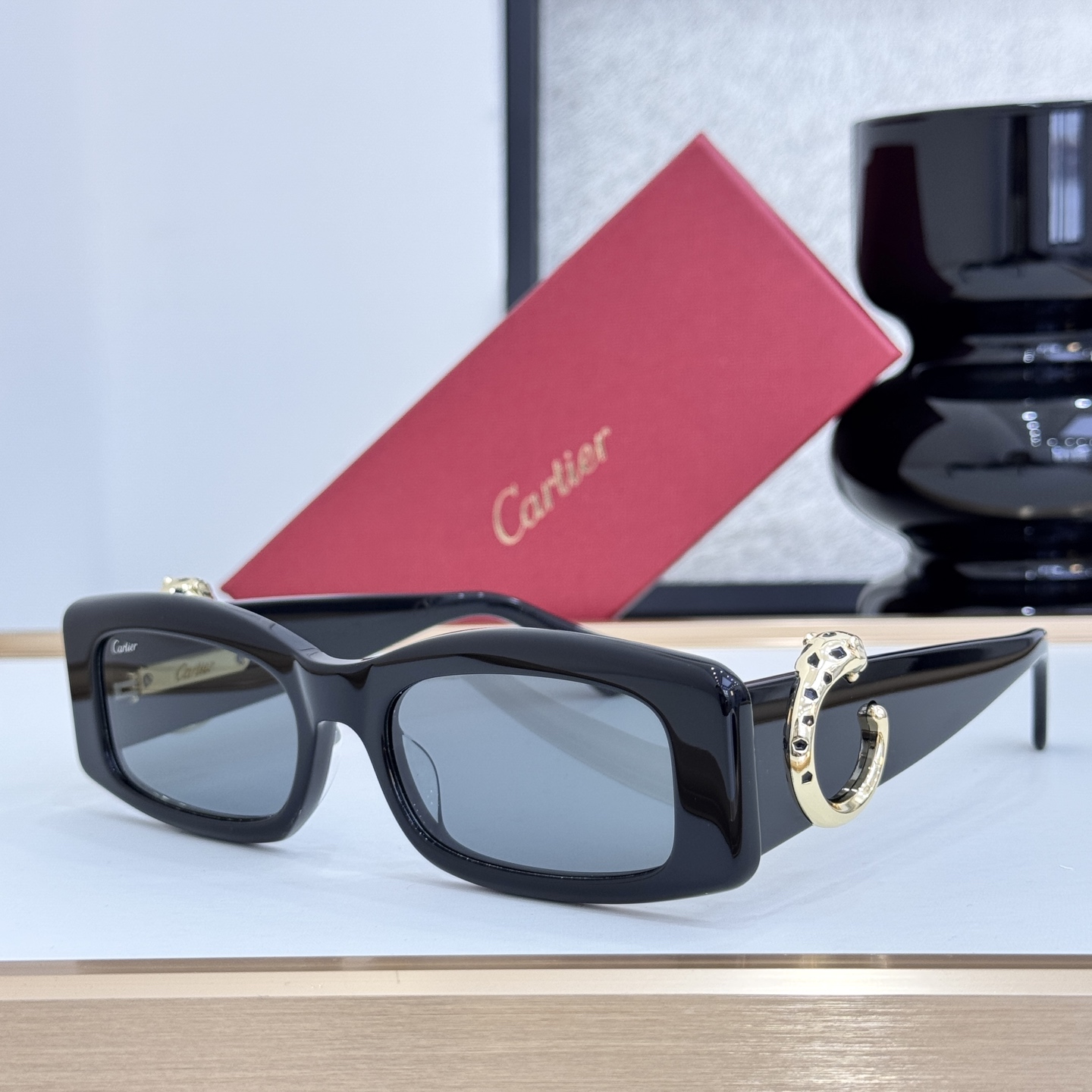Cartier CT0505 Sunglasses Acetate Rectangular