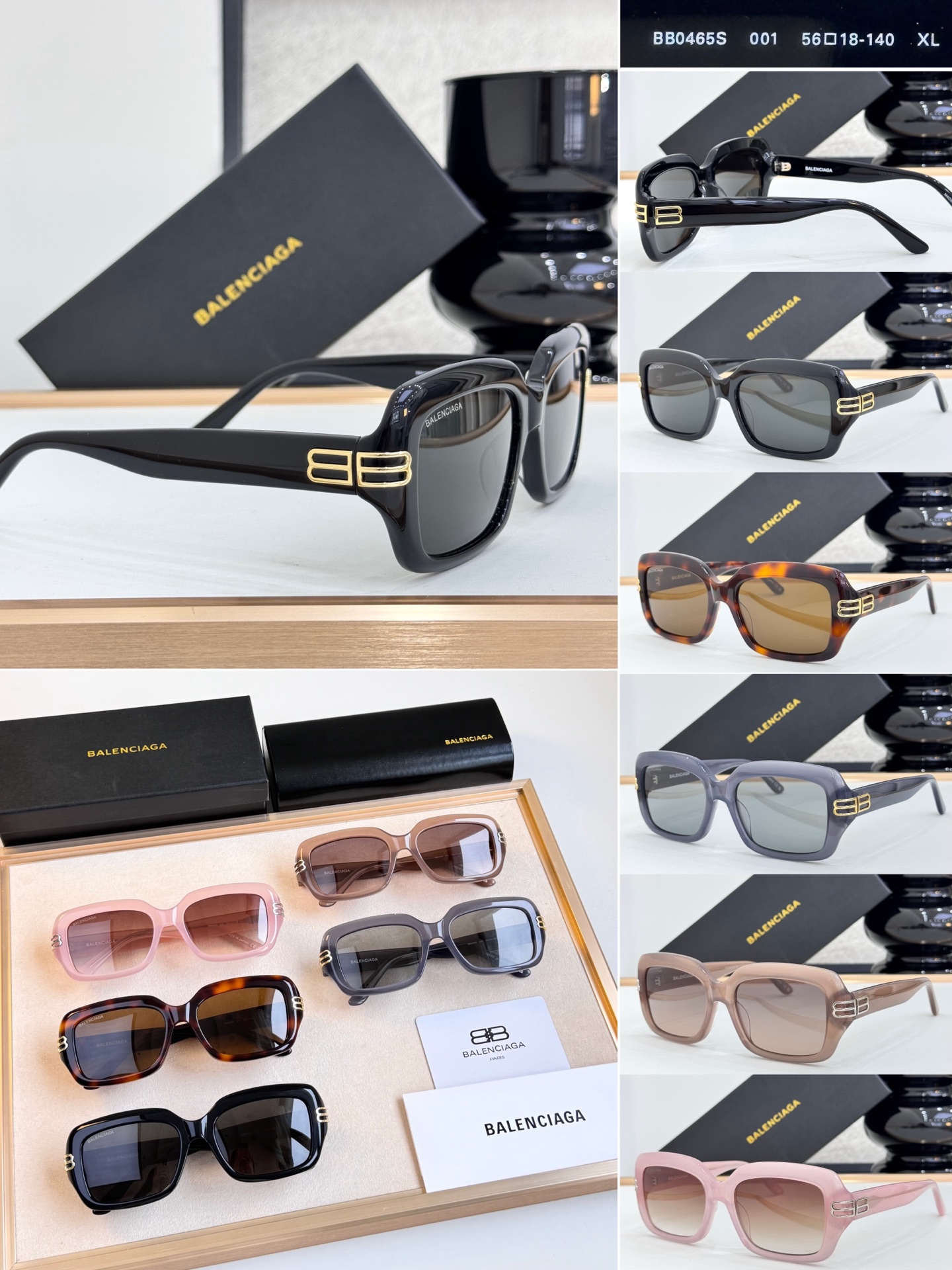 BALENCIAG* MODEL：BB0465S SIZE：56口18-140