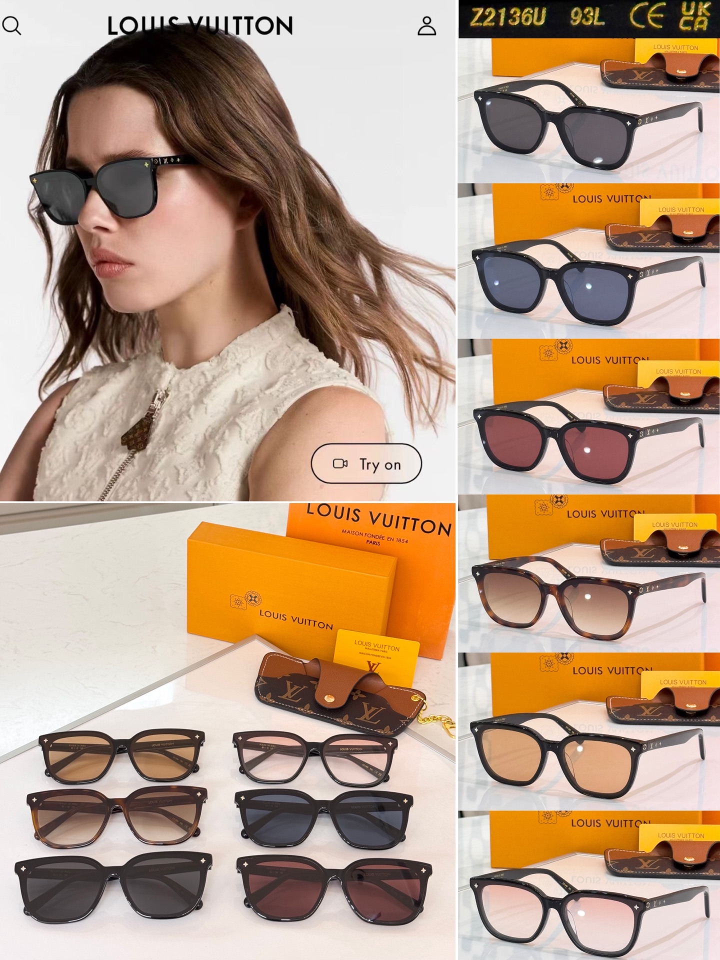 LOUIS VUITTO* MODELO: Z2136U TALLA: 63口15-145