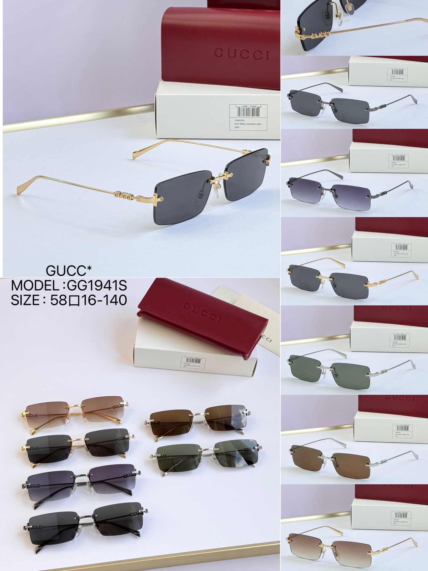 GUCC* MODELO: GG1941S TALLA: 58□16-140