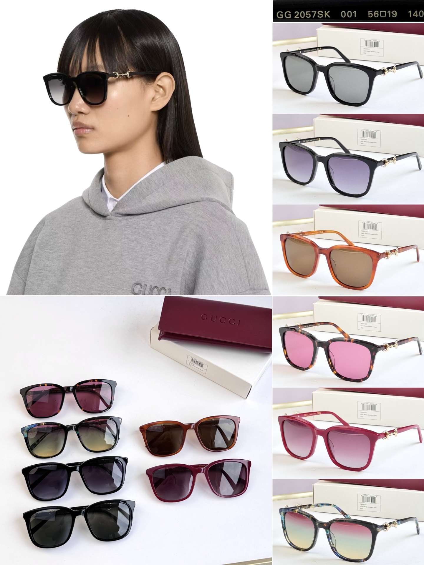GUCC* MODELO: GG2057SK TALLA: 56口19-140