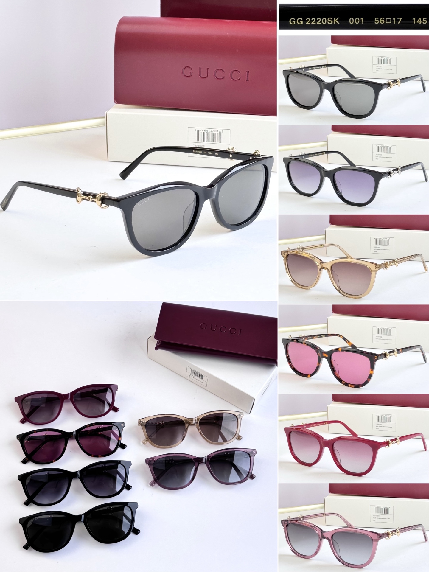 GUCC* MODELO: GG2220SK TALLA: 56口17-145