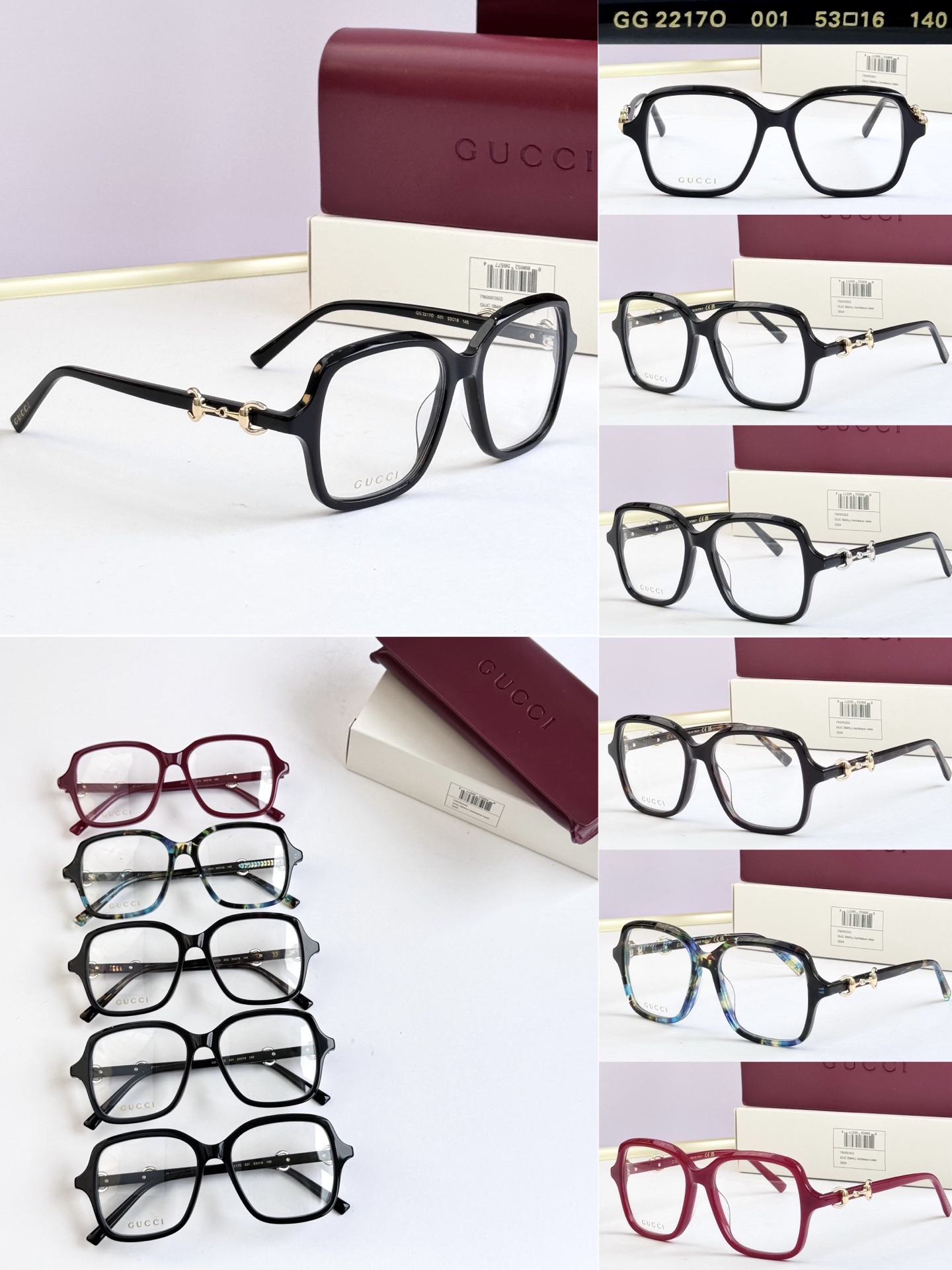 GUCC* MODEL: GG2217O SIZE: 53口16-140