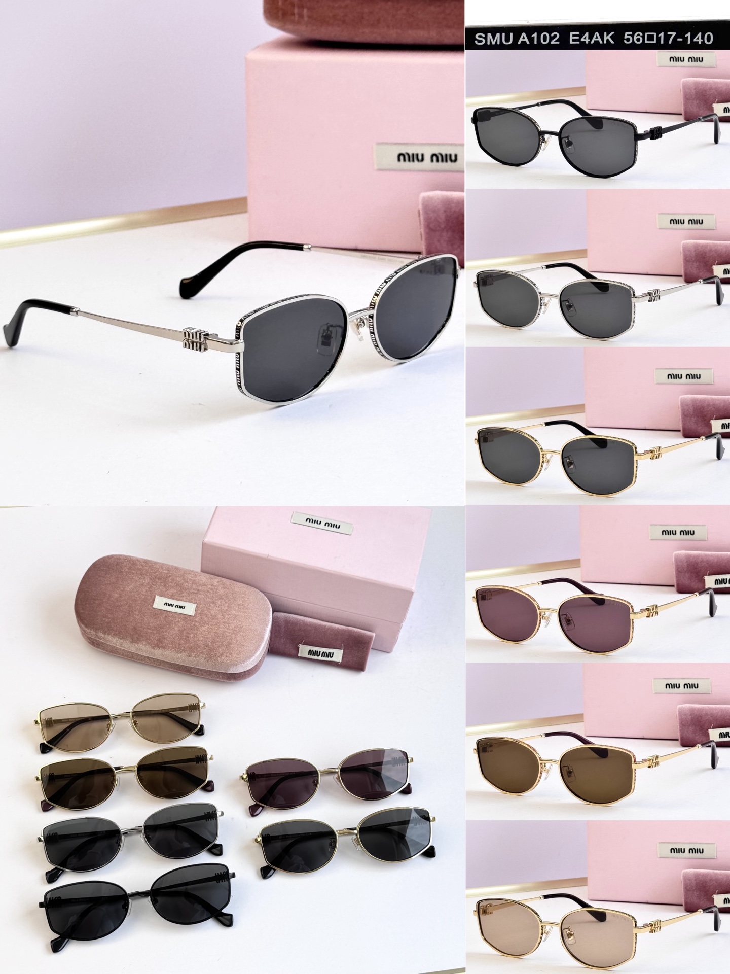 MIU MI* MODELO:SMU A102 TALLA：56口17-140