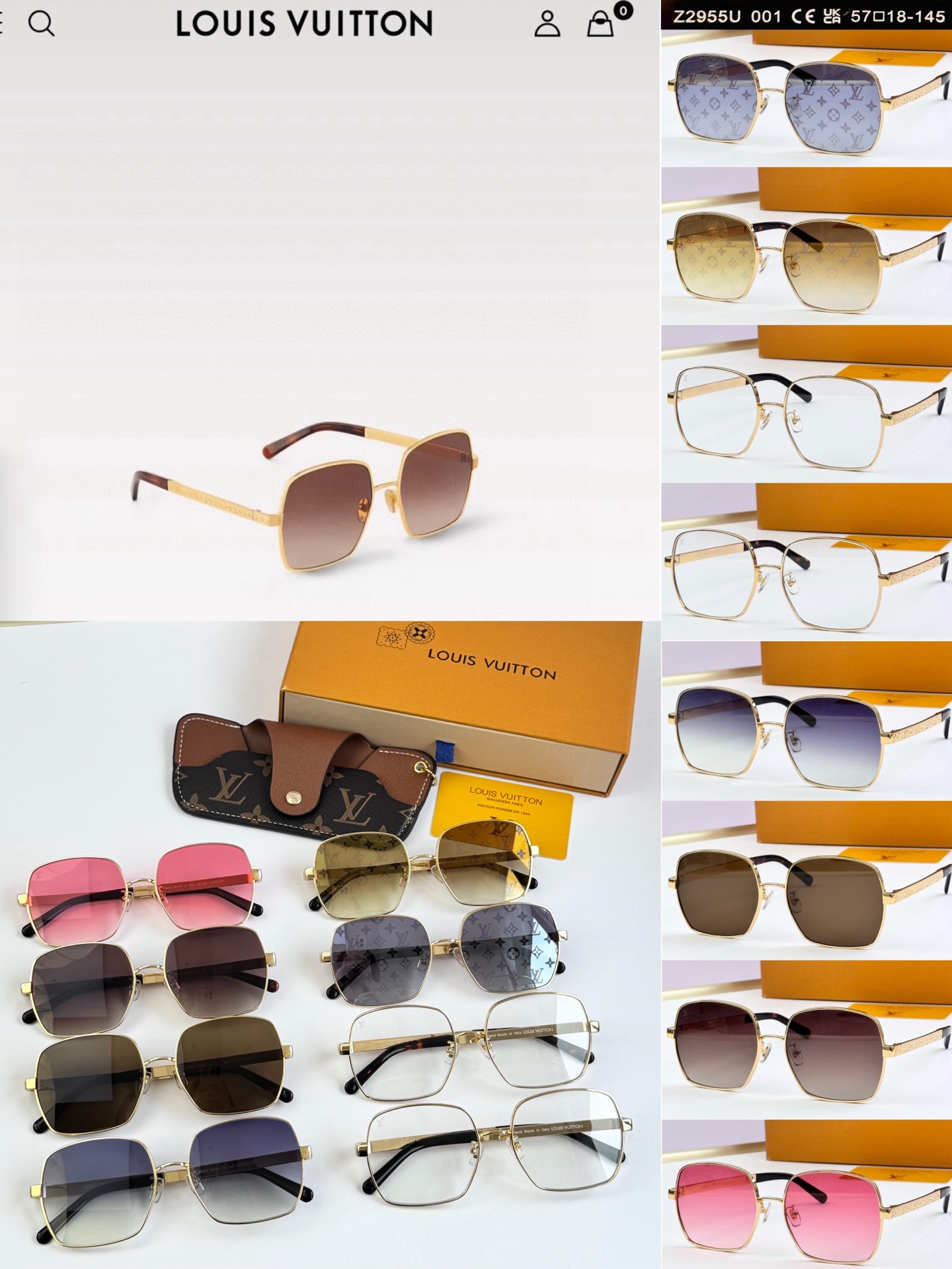 LOUIS VUITTO* MODELO: Z2955U TALLA:57口18-145