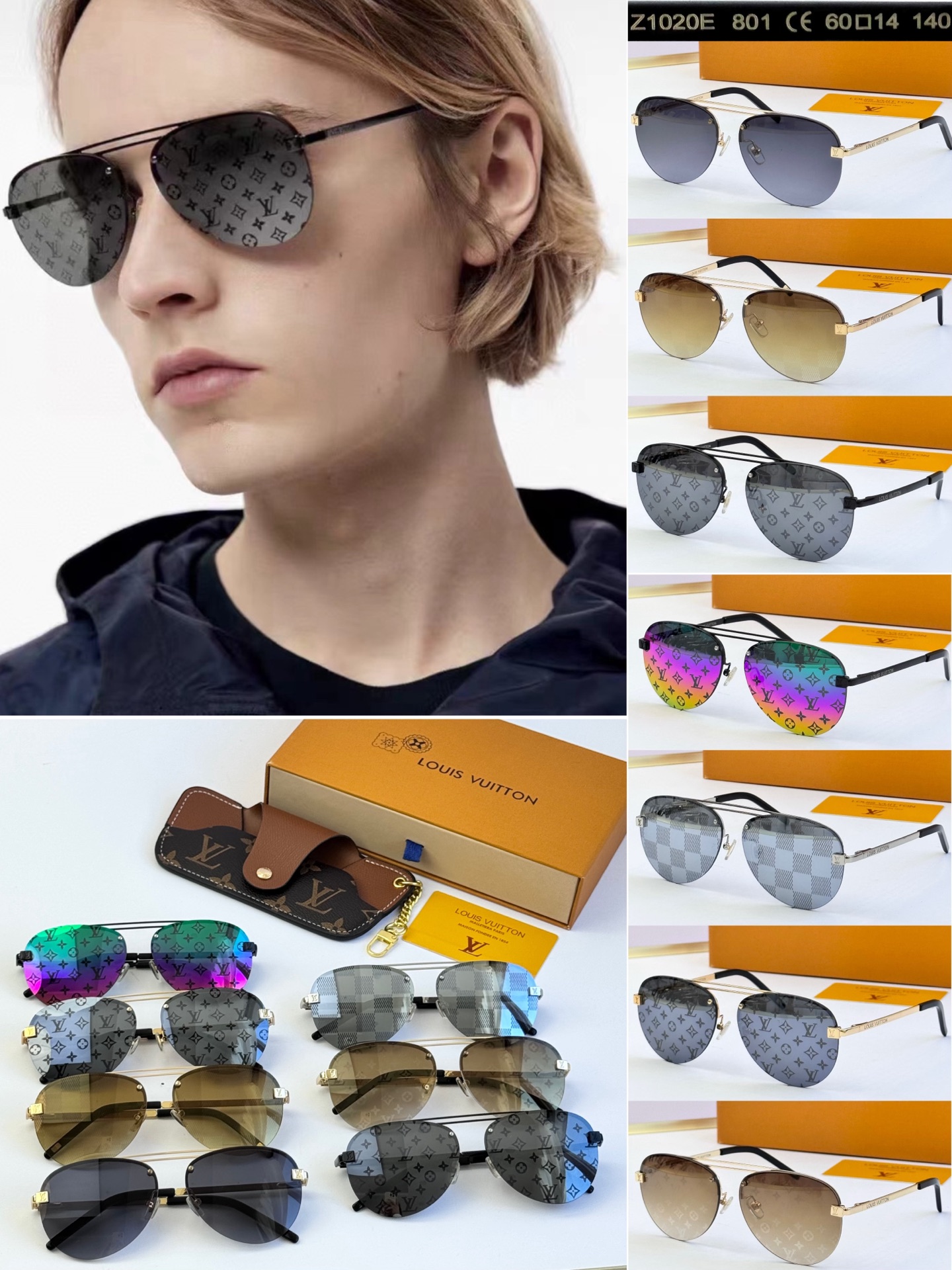 LOUIS VUITTO* MODELO: Z1020E TALLA: 58口14-140 patillas de resorte