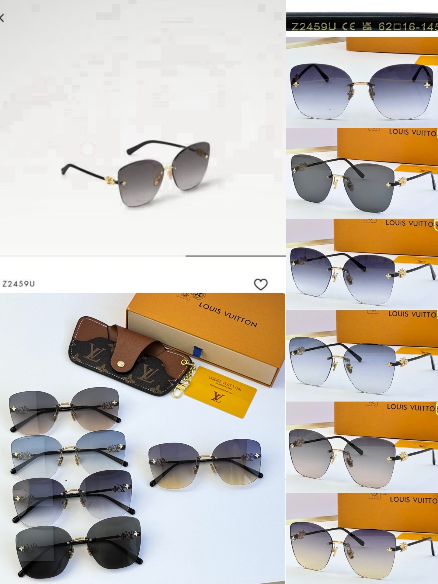 LOUIS VUITTO* MODELO: Z2459U TALLA: 62口16-145