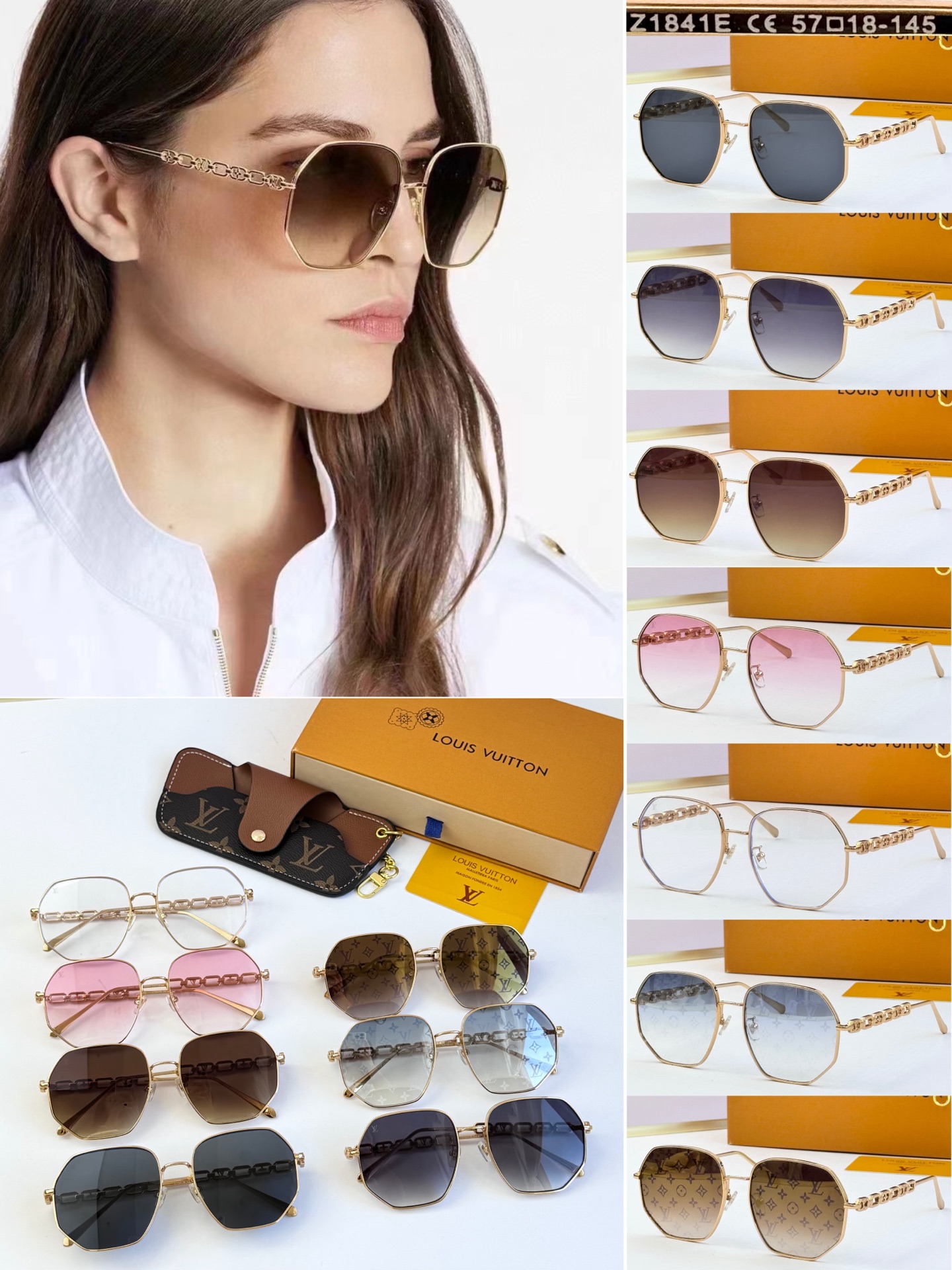 LOUIS VUITTO* MODELO: Z1841E TALLA: 57口18-145