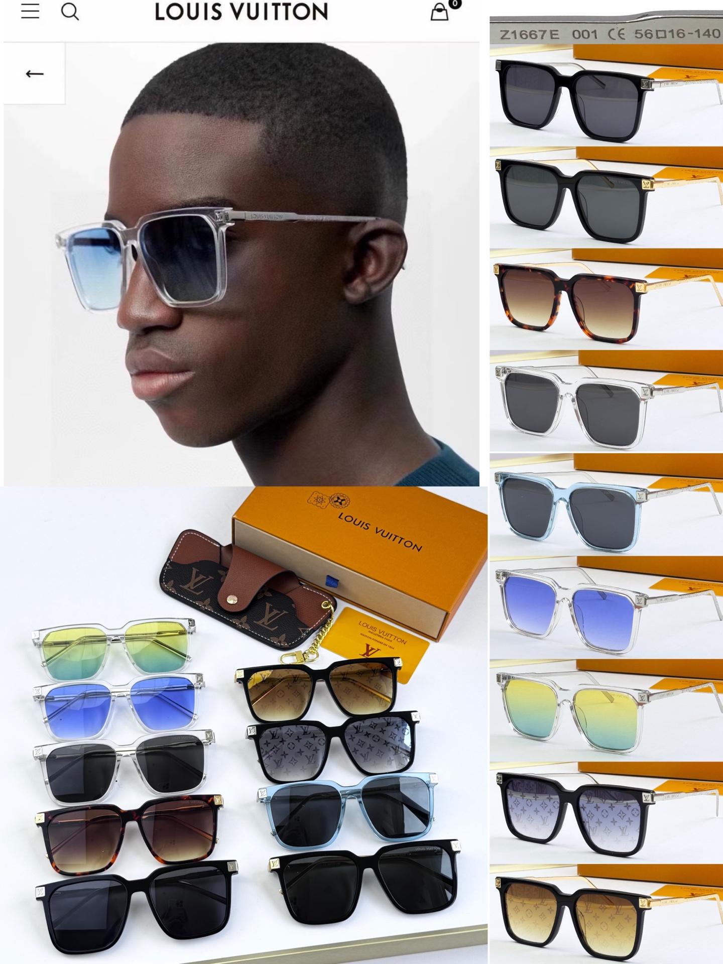 LOUIS VUITTO* MODELO: Z1667E TALLA: 56口16-140
