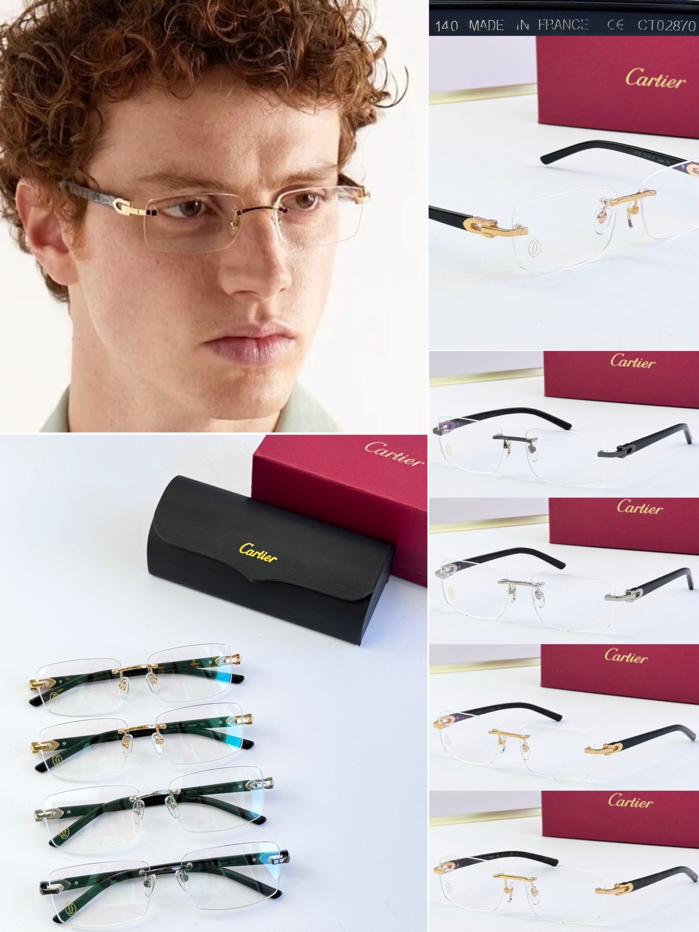 Cartie* MODEL：CT0287O SIZE：56口18-140 TITANIUM 钛