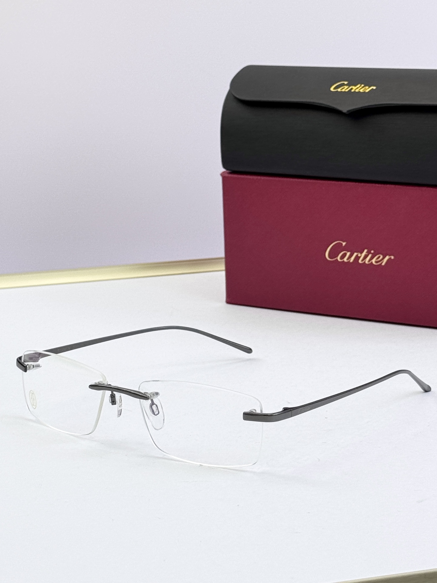 Cartie* 镜架 MODEL:8201022 SIZE：55口18-140 TITANIUM🉐120