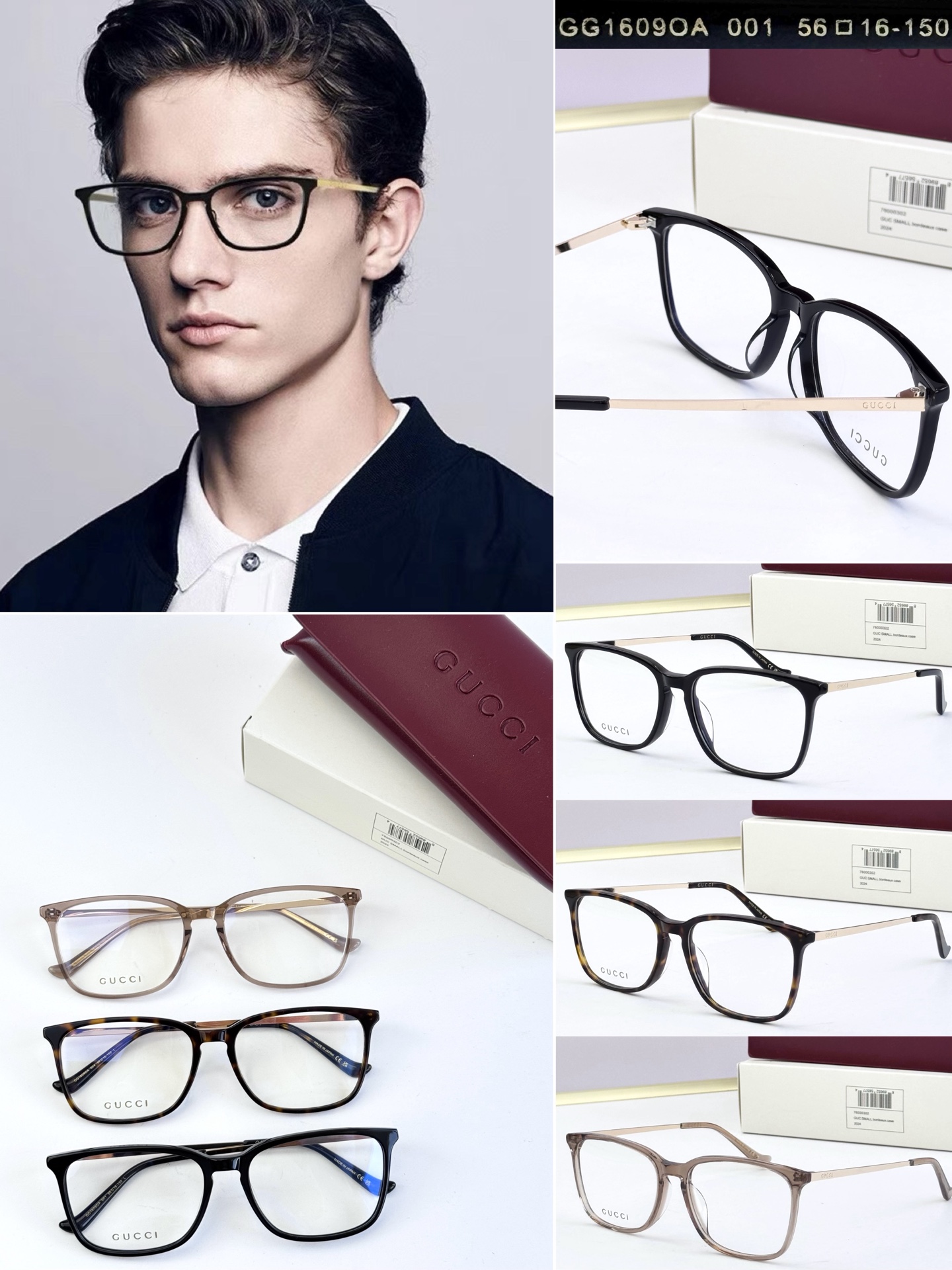 GUCC* MODELO: GG1609OA TALLA: 56口16-150