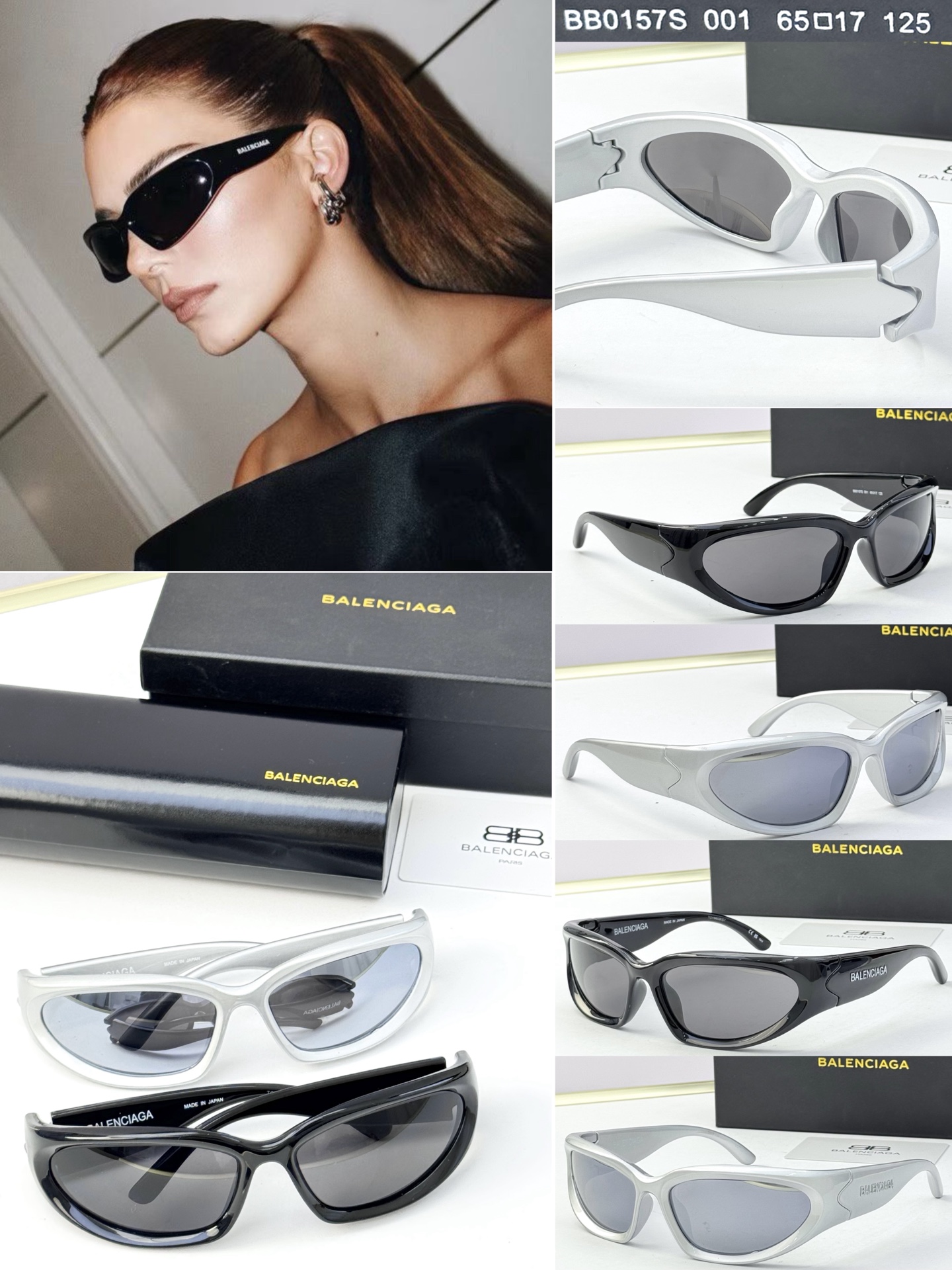 BALENCIAG* MODELO：BB0157S TALLA：65口17-125