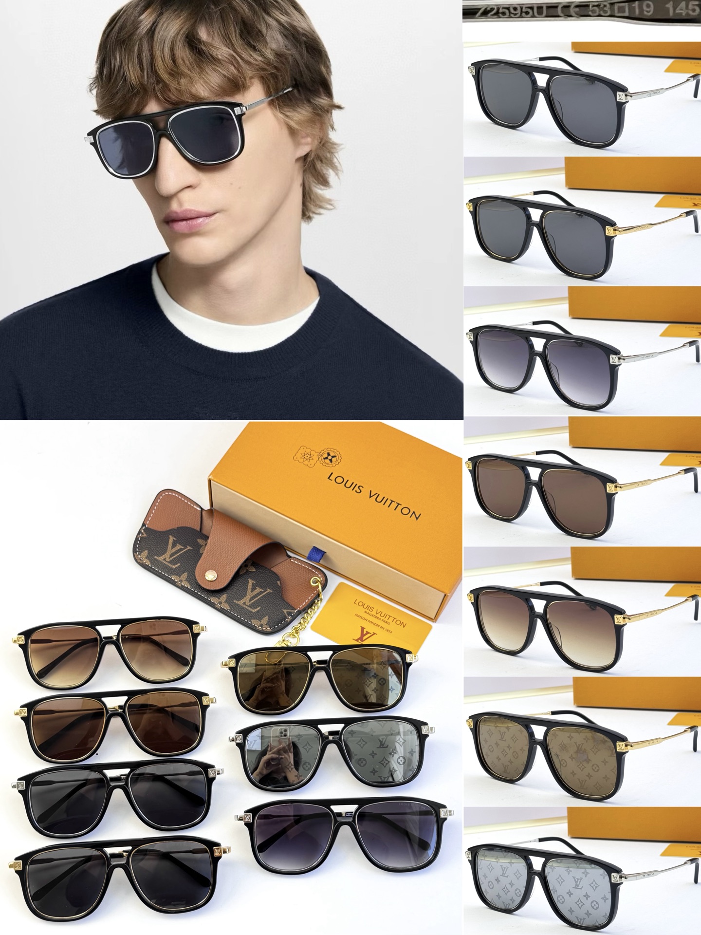 LOUIS VUITTO* MODEL: Z2595U SIZE: 53口19-145
