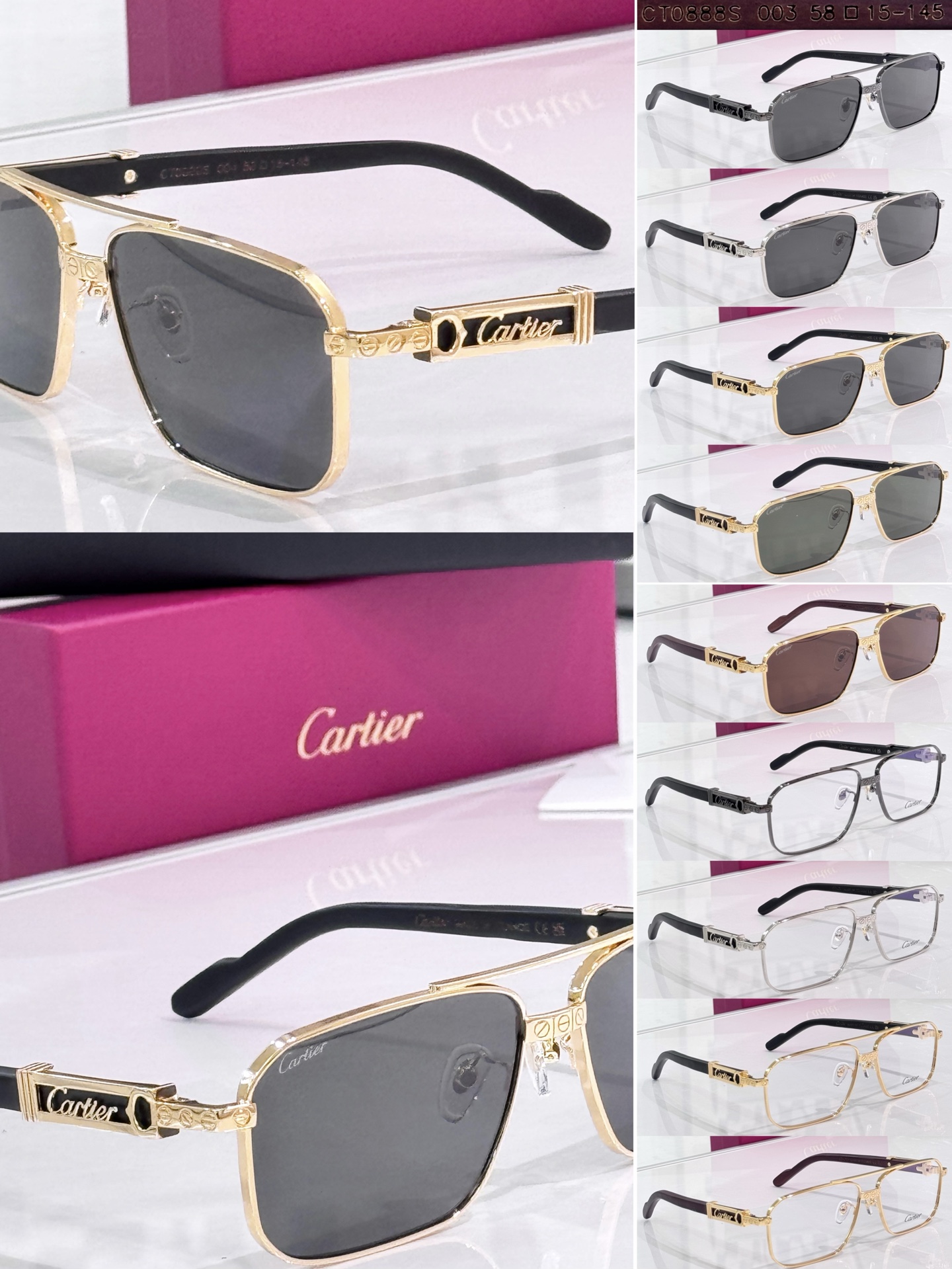 Cartie* MODELO: CT0888S TALLA: 58口15-145
