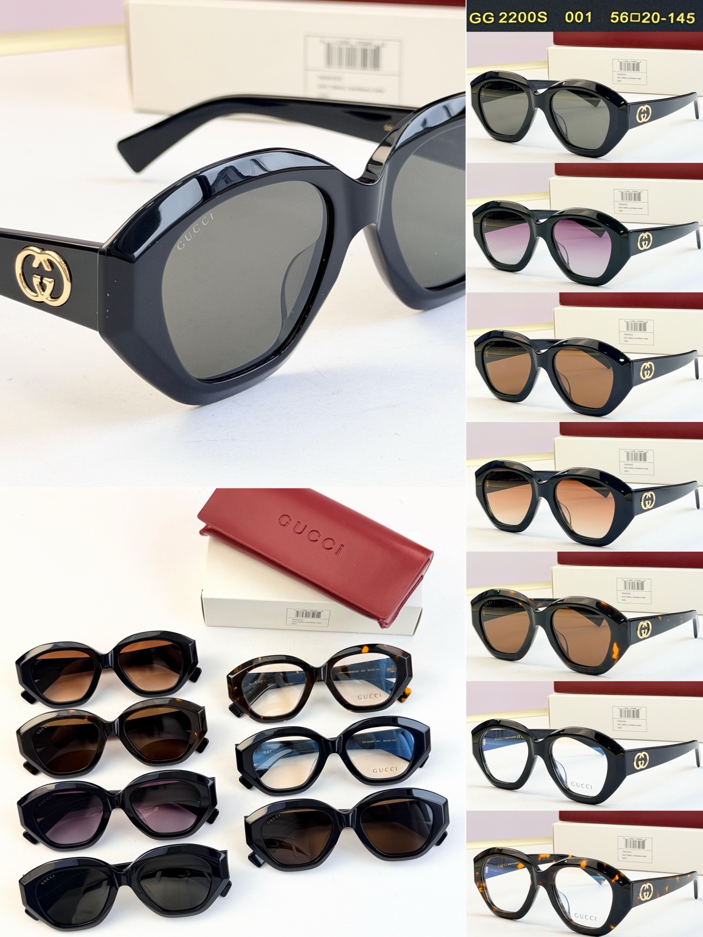 GUCC* MODELO: GG2200S TALLA: 56口20-145
