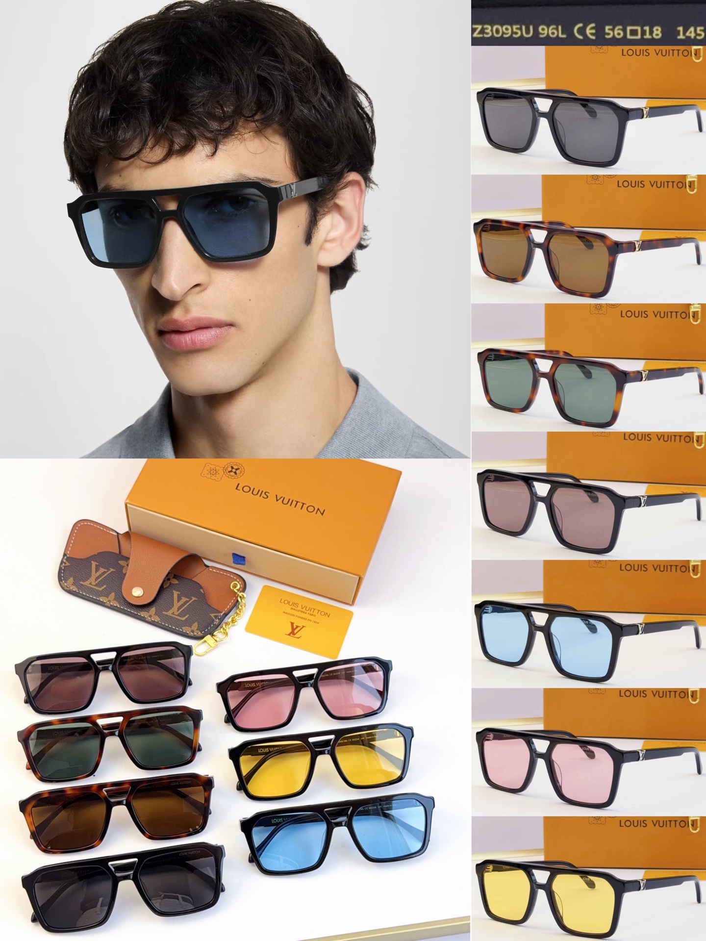 LOUIS VUITTO* MODELO: Z3095U TALLA: 56口18-145