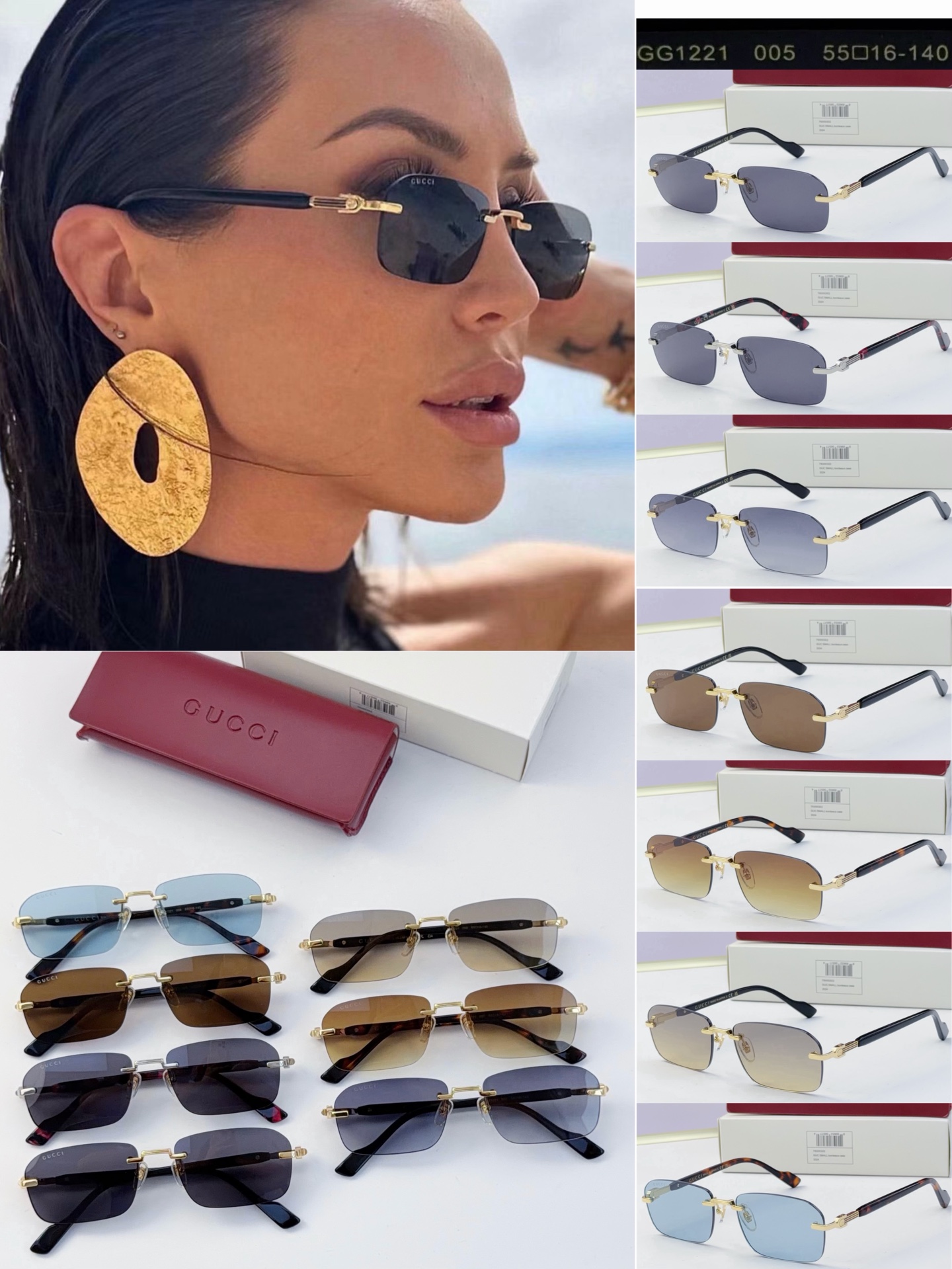 GUCC* MODELO：GG1221 TALLA：55口16-140