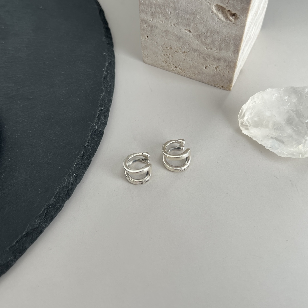 NO:102900,Single new today Gucci Gucci 925 sterling silver wrap horsebit single-sided earrings, Gucci stud earrings, gucci, gucci, earrings, pure silver19860909单个今日上新 Gucci古驰925纯银包裹式马衔扣单边耳环,古驰耳钉,gucci,gucci,earrings,pure silver,Jewelry