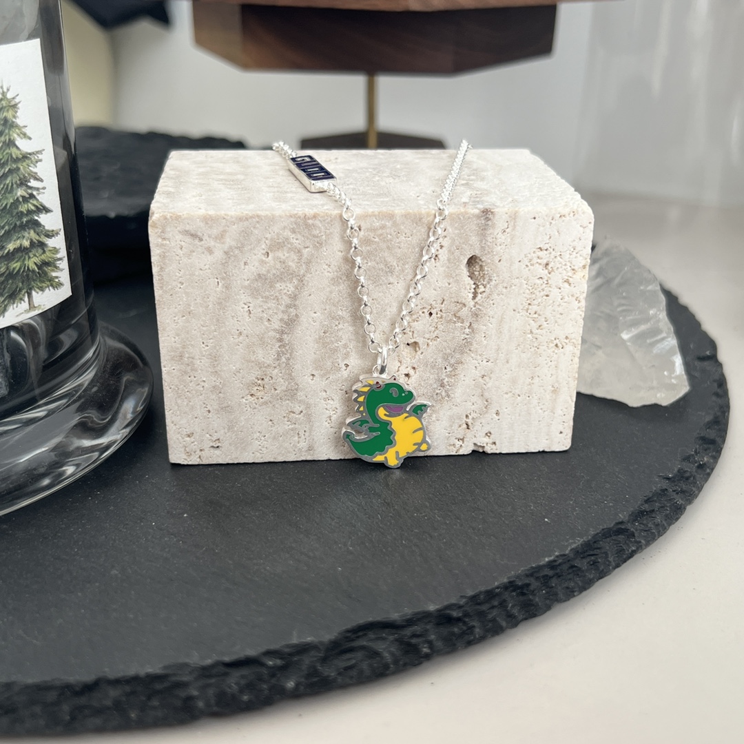 NO:101586,New Gucci Gucci New Chinese New Year Series Dragon Baby Printed Enamel Necklace Size 45cm Adjustable to 50cm, Gucci Necklace, Gucci, Gucci, Necklace19860909上新款 Gucci古驰新款中国新年系列龙宝宝印花珐琅项链 尺寸45cm可调节至50cm,古驰项链,gucci,gucci,necklace,Jewelry