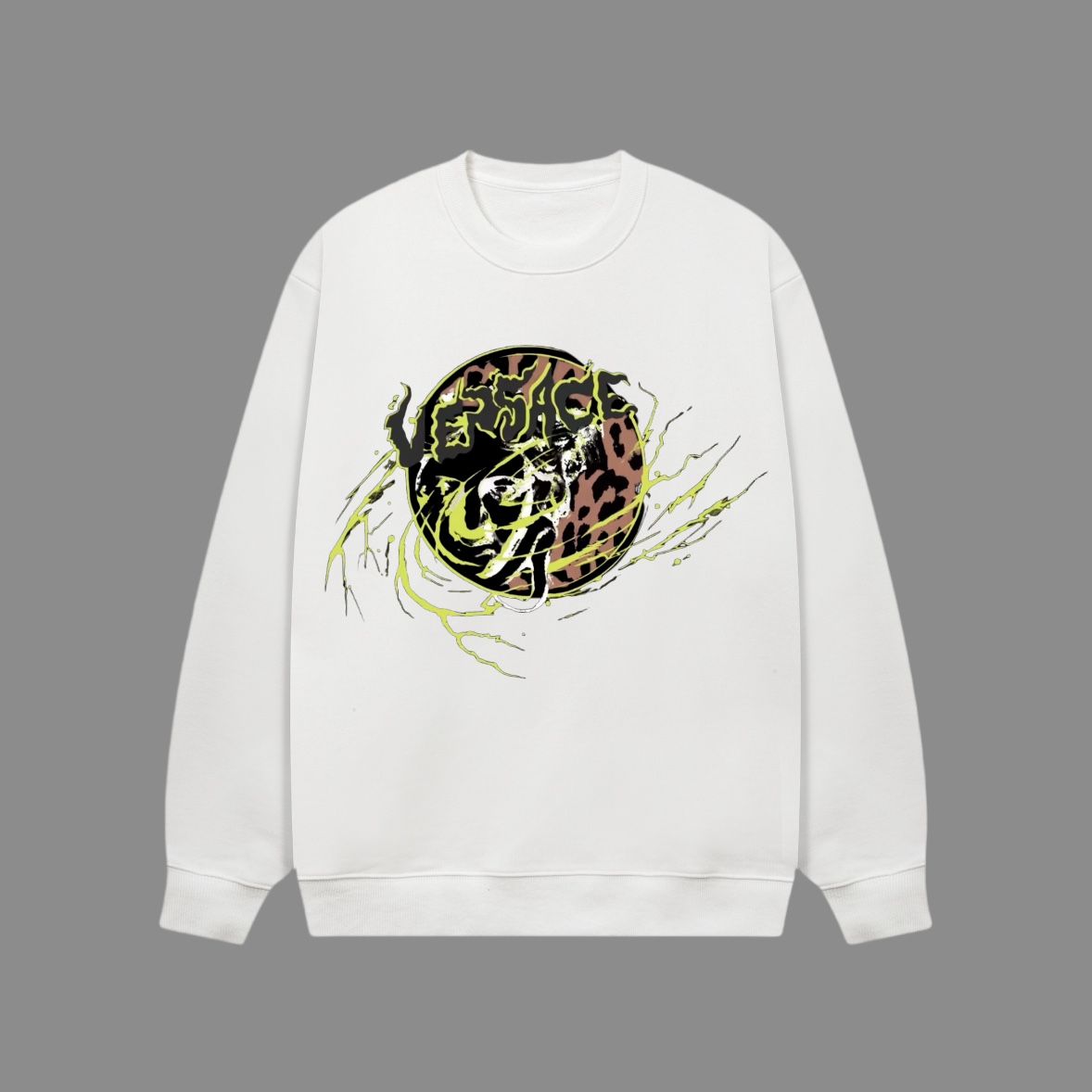 Versace 2024SS High-Quality Winter Series with Storm Leopards and Fur Fabric