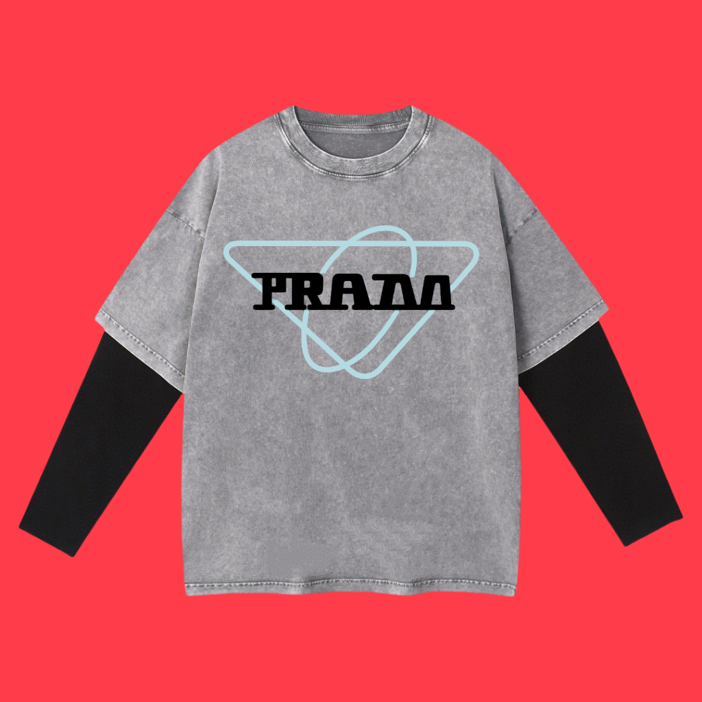 (Beneficio de la cooperación) Ropa de primavera y verano PRADA 2025SS de alta calidad, serie falsa de copos de nieve la…