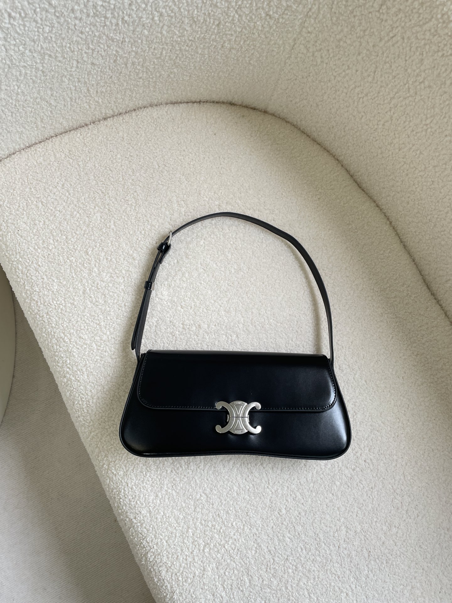 Celine Handbags Crossbody & Shoulder Bags All Steel Cowhide Sheepskin Lola Baguette