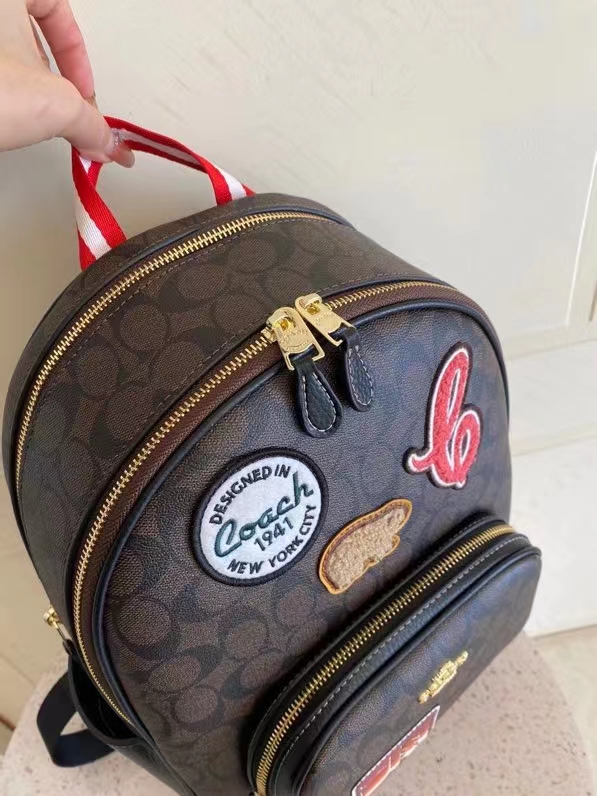 Coach C家CE595 Court Backpack中号双肩包背包书包 SKI滑雪运动系列