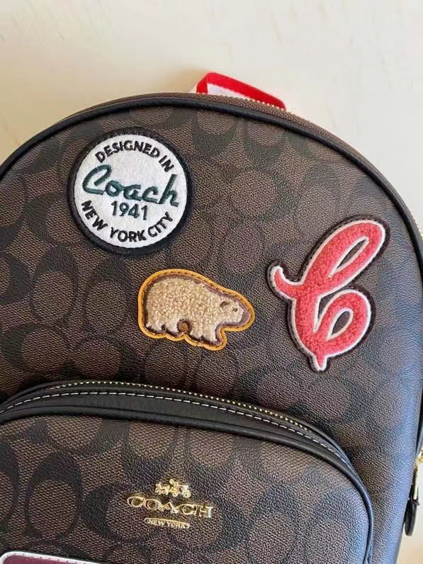 Coach C家CE595 Court Backpack中号双肩包背包书包 SKI滑雪运动系列
