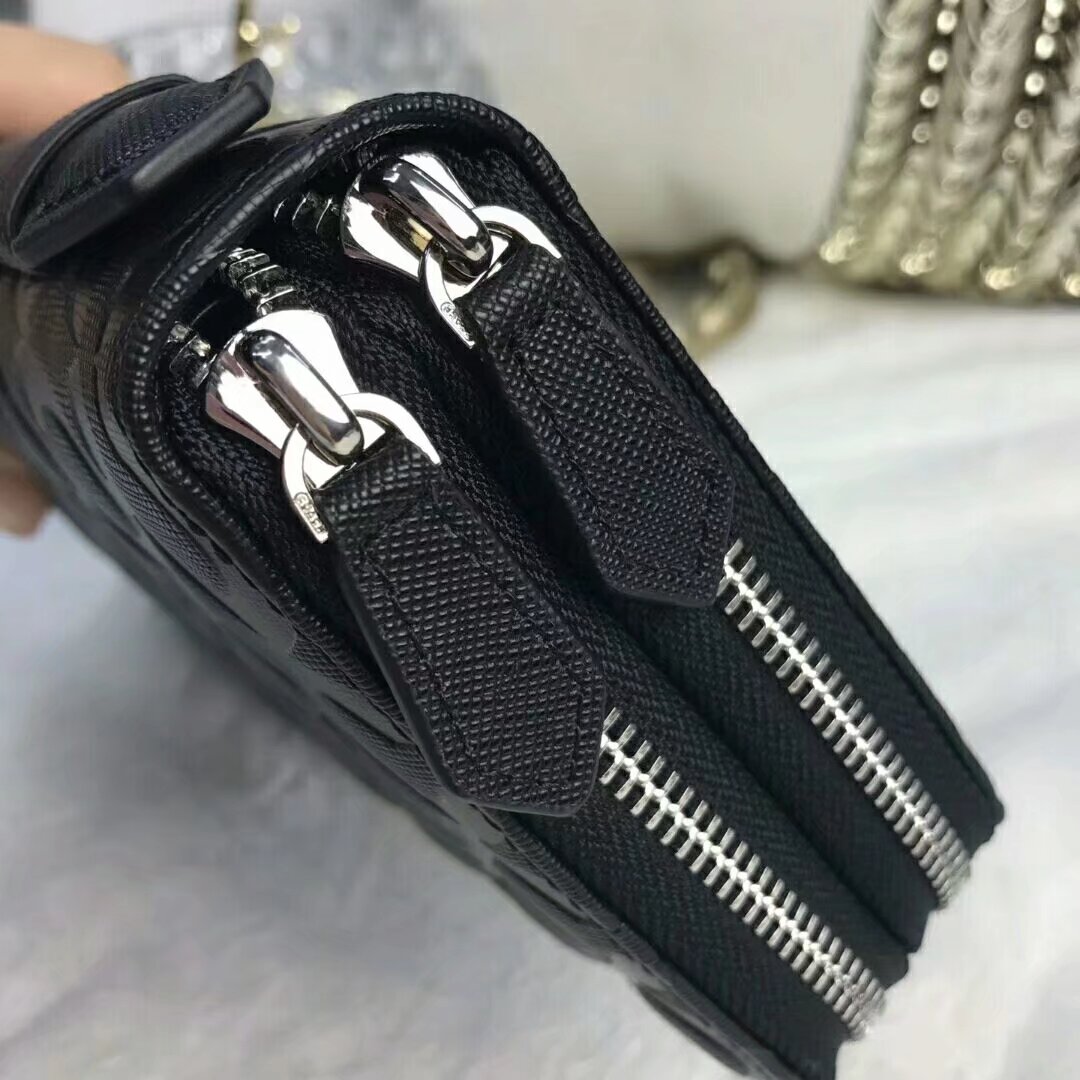 Coach 77288 配皮款男士多功能双拉手抓包 容量超大